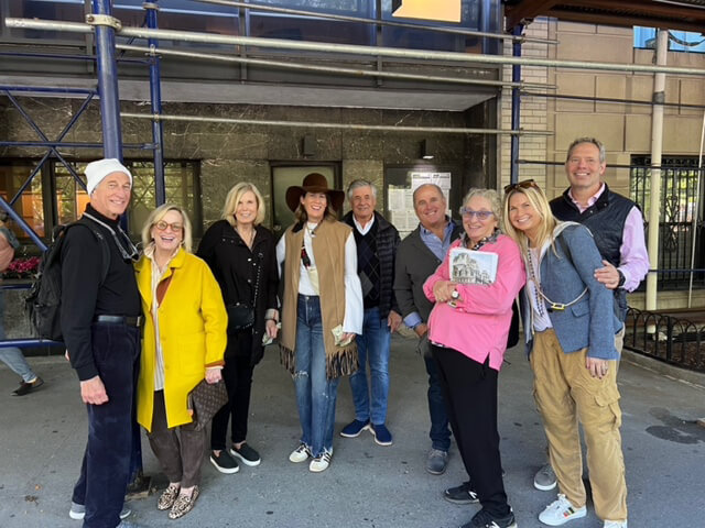 Joyce Gold with family tour